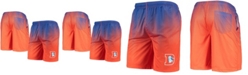 FOCO Men's Royal and Orange Denver Broncos Historic Logo Pixel Gradient Training Shorts